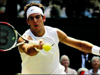 Bayanlar rahat Del Potro elendi