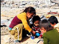 Filistinli çocukların tatiline İsrail engeli