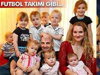3 doğumda 11 çocuk doğurdu