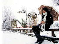 İlk kar Erzurum'a yağdı