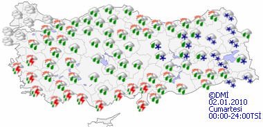 Kuvvetli yağış geliyor dikkat! - HARİTALI-5