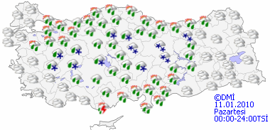 Sıcaklıklar düşüyor - HARİTALI-1