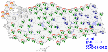 Kuvvetli yağışa dikkat-HARİTALI-1