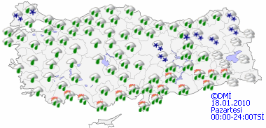 Haftasonu yağışlara dikkat-HARİTALI-3
