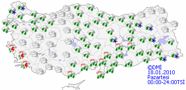 Marmara'ya kar geliyor- HARİTALI-1