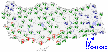 Marmara'ya kar geliyor- HARİTALI-2