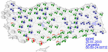 Marmara'ya kar geliyor- HARİTALI-3