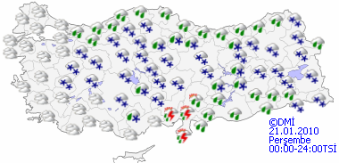 Marmara'ya kar geliyor- HARİTALI-4