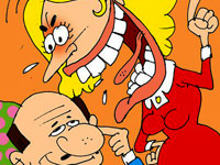 Kadının çenesi erkeği katladı