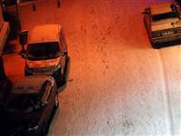 İzmir'liler karla buluştu