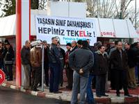 İşçilerin eylemi başladı