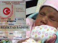 Çocuğunun ismini'Beşiktaş' koydu