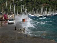 Marmaris'te fırtına