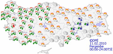 Kuvvetli yağışa dikkat - HARİTALI-1
