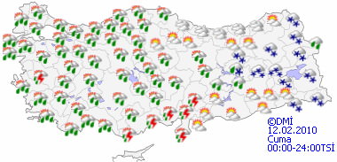 Kuvvetli yağışa dikkat - HARİTALI-2