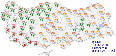Kuvvetli yağışa dikkat - HARİTALI-3