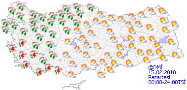 Kuvvetli yağışa dikkat - HARİTALI-5