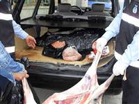 800 kilo bozuk et imha edildi