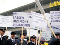 Lufthansa pilotları 4 gün iş bıraktı