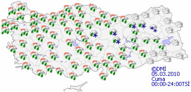 Yağmur ve kar geliyor-HARİTALI-2