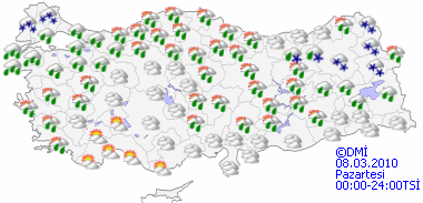 Kuvvetli yağışa dikkat!-HARİTALI-1