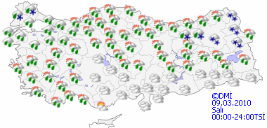 Kuvvetli yağışa dikkat!-HARİTALI-2