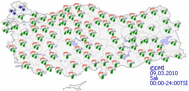 Kuvvetli yağışa dikkat!-HARİTALI-1