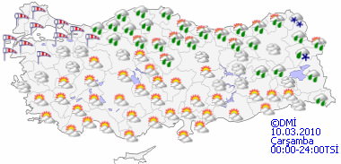 Kuvvetli yağışa dikkat!-HARİTALI-2