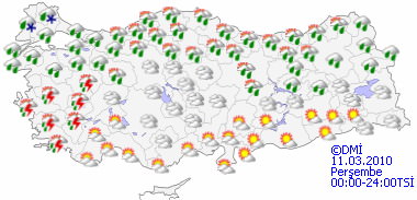Yağış ve rüzgara dikkat! - HARİTALI-1
