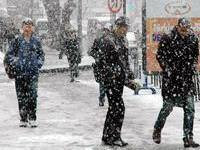 Erzurum'da kar