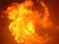 Bodrum'da çöplük yangını