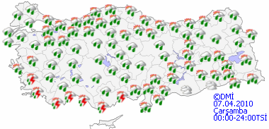 Kuvvetli yağışa dikkat!-HARİTALI-1