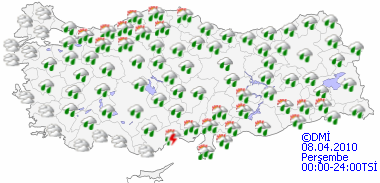 Kuvvetli yağışa dikkat!-HARİTALI-2