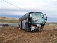 Afyonkarahisar'da yolcu otobüsü devrildi