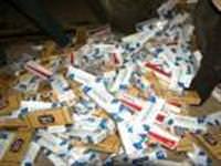 600 kutu kaçak sigara ele geçirildi