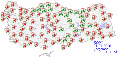 Sağanak yağışa dikkat!-HARİTALI