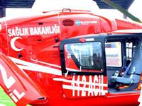 2 günlük bebeğe helikopter yetişti
