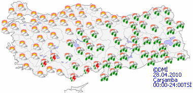 Kuvvetli yağışa dikkat-HARİTALI-1
