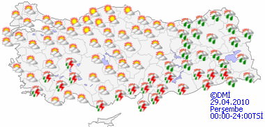 Kuvvetli yağışa dikkat-HARİTALI-2