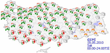 Kuvvetli yağışa dikkat!-HARİTALI-1