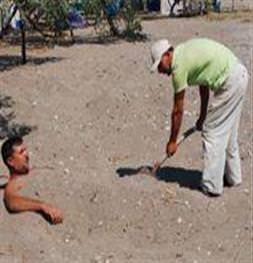 Kumda şifa arıyorlar