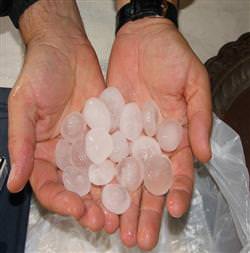 Dolu, tarım arazilerini vurdu