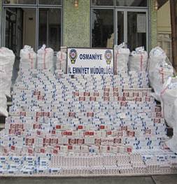 21 bin 500 paket kaçak sigara ele geçirildi