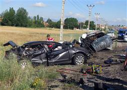 Konya'da trafik terörü: 7 ölü