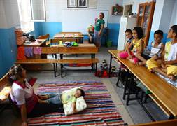 Denize sıfır okulda tatil başladı