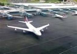 Uçak yere çakıldı