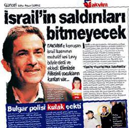 Jeruselam Post TAKViM'i yazdı