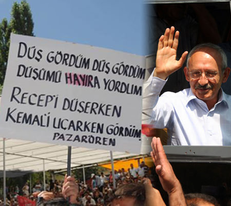 Kılıçdaroğlu bu pankartı beğendi