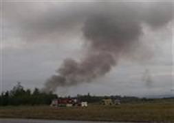 ABD üssünde uçak düştü