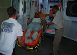 Yolcu otobüsü takla attı